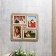 Photo frame of HDF in 4 photos 10x15 cm (plastic screen)