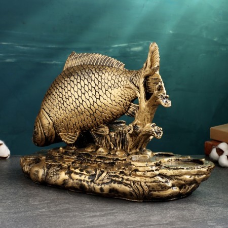 Bottle stand and glasses "Fishing" 30x45x25cm-2