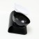 Plastic bowls on a black stand 27.5 x 14 x 15 cm black/white