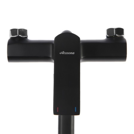 Accoona A71122F bath mixer, single -leaf, long spout, black-3