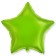 Foil ball 18 "Lime", star