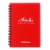Notebook A6, 80 sheets in a cage on a spiral Erichkrause "Classic Words", plastic cover, an offset unit, whiteness 100%, red
