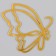Set for decorating "butterflies", set of 5 pcs, color gold