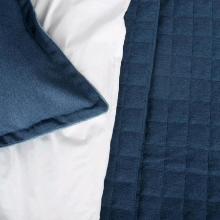 Set "Ibiza": a coverlet 230 x 250 cm, pillowcases 45 x 45 cm - 2 pcs, blue-3