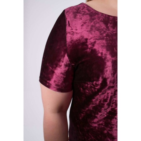 Female dress, size 58, burgundy color-2