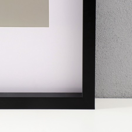 Photo frame MDF "Valerie" 50x70 cm with a pasparte 40x50 cm, black (plastic screen)-2
