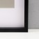 Photo frame MDF "Valerie" 50x70 cm with a pasparte 40x50 cm, black (plastic screen)