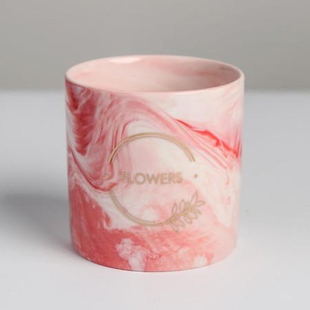 Ceramic glass with embossing, "flowers", 10 x 10 cm-2