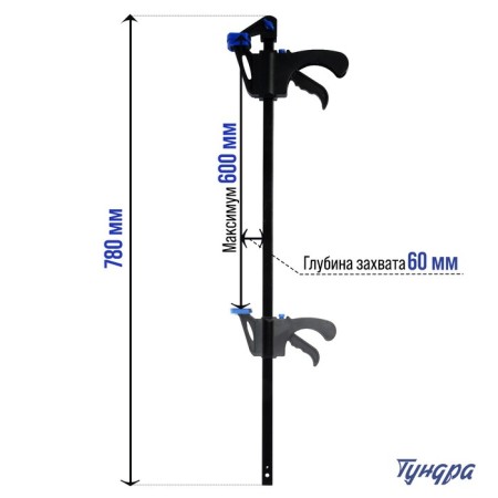 Stroking fast tundra, F-shaped, 600 x 60 x 780 mm-2