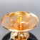 Summary metal, glass for 1 candle "Mirage" gold with black 55x14x23 cm