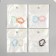 Carabine metal, plastic with rings "Cloud with rhinestones" MIX 2.4x3 cm