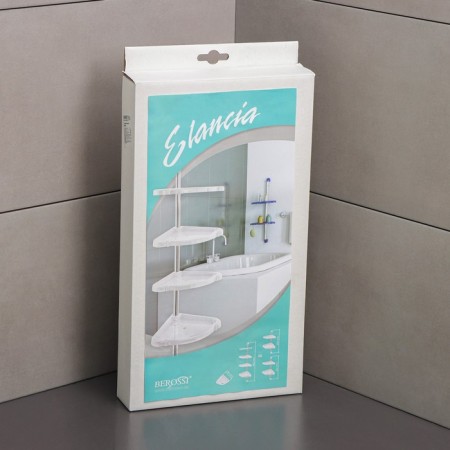 Corner regiment 4-tier Elagia, 24 × 24 × 98.2 cm, white color-10