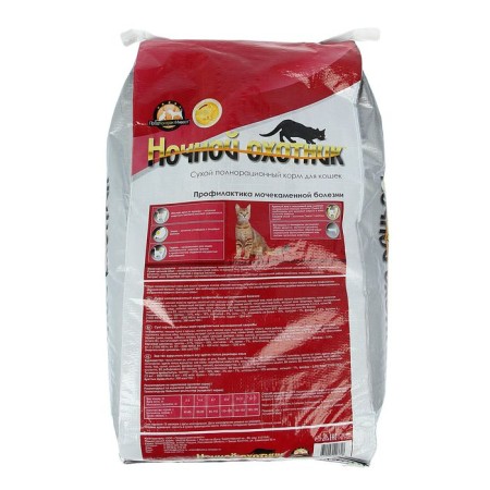Dry food "Night Hunter" for cats, prevention of urolithiasis, 10 kg-2