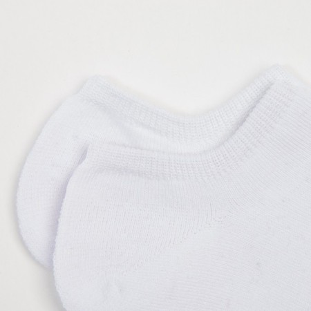 Women's socks "trackers", white color, size 23-25-2