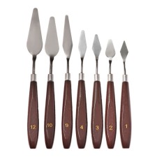A set of mastikhins for the artist, 7 items (1.2,3,4,9,12,10)