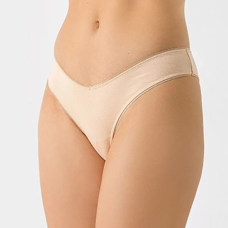 Set of female panties of Brazilian (3pcs), fried almonds, size 48 (l)