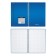 Notebook A5, 80 sheets in a cage on the crest Erichkrause "Ice Metallic", a plastic cover on an elastic band, an offset unit, white 100%, mix