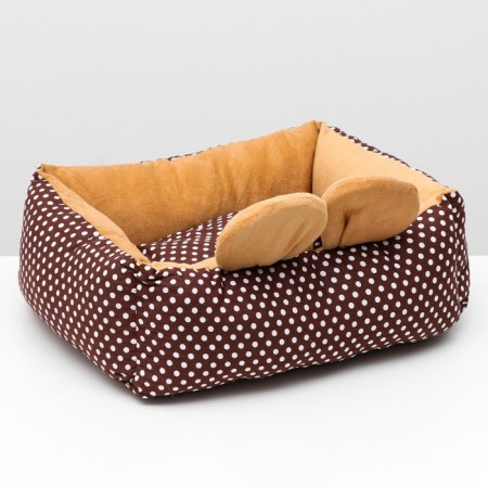 Lynchik "Milash", 52 x 42 x 15, calico, plush, beige-brown-3