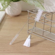 A set of brushes for dishes of the share, 2 pcs: 14.5 × 2.5 cm, 17 × 0.5 cm, white color