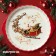 Baking dish New Year's share "Santa Santa Claus", 28.8 × 25 × 4.3 cm, white color