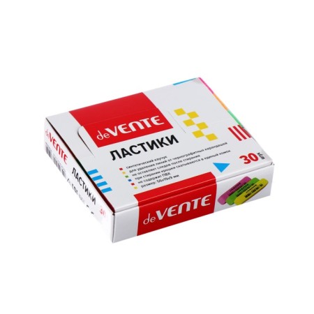Davente neon eraser, synthetics, 56 x 19 x 9 mm, rectangular, mix x 4 colors, cardboard box-4