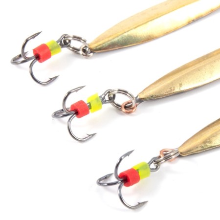 Vertical spinning "Yaman" excellent with a tee, size 40 mm, 3 g, brass color-1