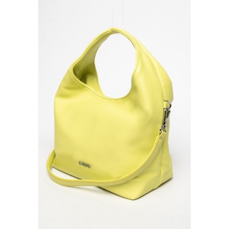 Gobo bag is female, eco -leather, safenta lemon, 32x13x21 cm-1