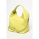 Gobo bag is female, eco -leather, safenta lemon, 32x13x21 cm