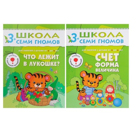 Full annual course from 3 to 4 years. 12 books with games and stickers. Denisova D.-3