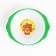 A set of children's utensils "Bear", a plate on a suction cup 250ml, fork, spoon