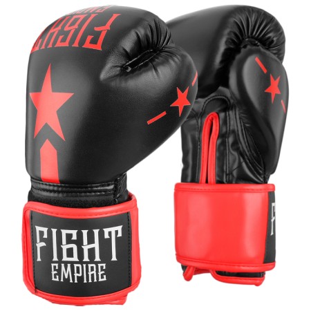 Gloves Boxing Children's Fight Empire, 8 ounces, black color