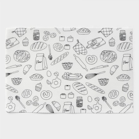 Serving napkins on the Kitchen shares table, 4 pcs, 45 × 30 cm-1