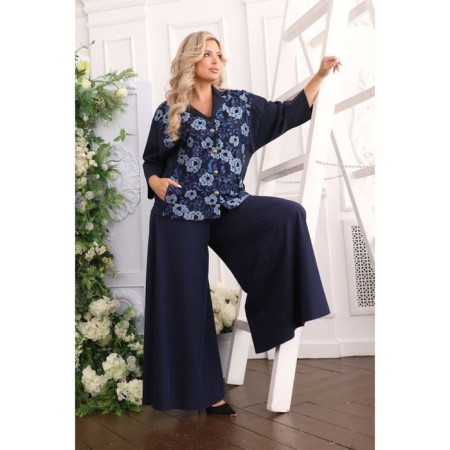 Female jacket, size 54, blue color