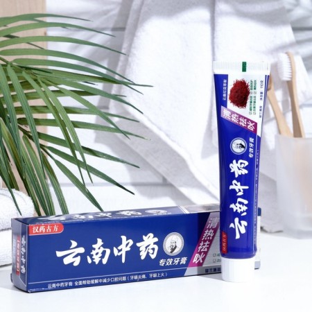 Chinese toothpaste, traditional on herbs with a shefflera, anti -inflammatory, 110 g-3