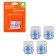Caps on the tire valve S-1, luminous, blue, ABS plastic, 4 pcs. AVC32