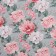 Paper packing craft white "Flowers", 50 x 70 cm
