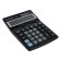 The calculator is a desktop medium, 12-bit, Skainer SK-500, 2 power, 2 memory, 123 x 171 x 31 mm, black