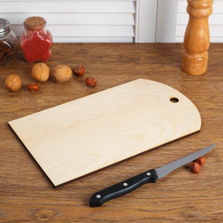 Board cutting and serving plywood 18 × 30 cm