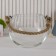 Vase "Ball" with a pen D-15. 20x19cm (5.6l volume) transparent