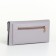 Women's wallet on the button, gray color
