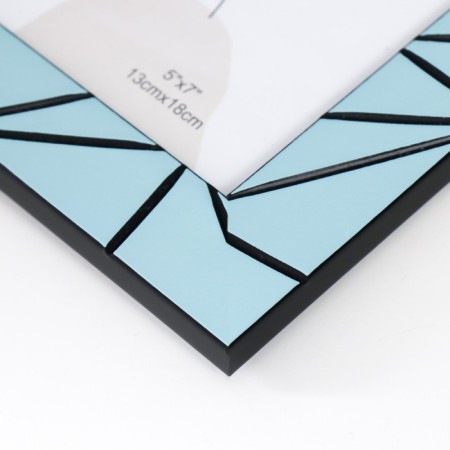 Photo frame plastic 13x18 cm "Chaos. Direct lines" Blue 21x16 cm-2