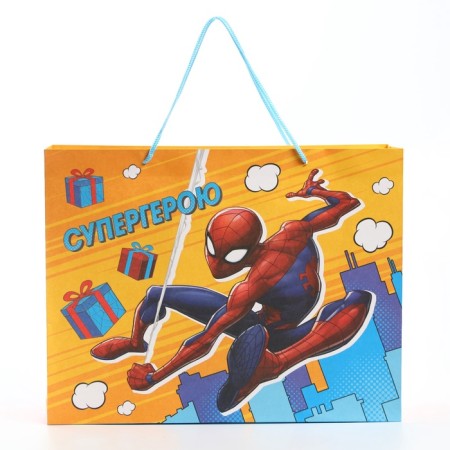 Package Gift craft "Superhero" 40x31x11.5 cm, Spider-Man-1