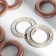 Curtains, D = 3.4/5.5 cm, 10 pcs, Copper color