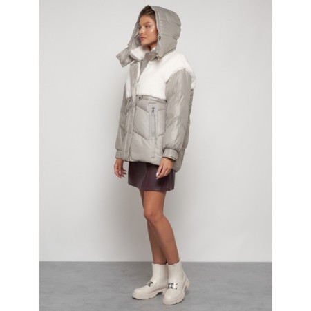 Winter jacket, size 44, color light brown-5