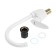 Zein Z3666 kitchen mixer, single-leaf, pour height 23 cm, ABS plastic, white