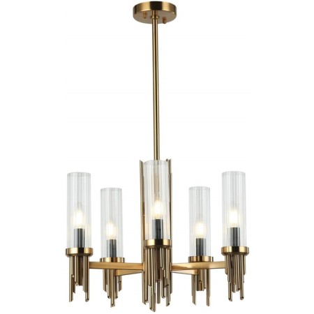 STILFORT 2170/05/05P GRAFF, 5x40W, E14, 480x480x765 mm, bronze color-1