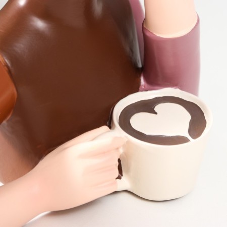 Polystone souvenir "Girl with a mug" 28.5x12x21 cm-5