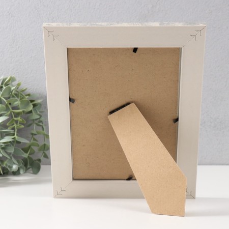 Photo frame plastic 13x18 cm "arc" white 23.5x18.5 cm-4