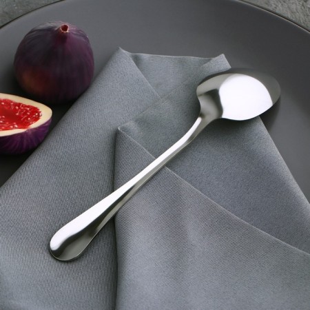 Spoon of a dining room “Plane British”, length 19.1 cm, thickness 1.2 mm-1