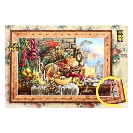 Puzzle-frame "still life with a parrot", 500 elements-4